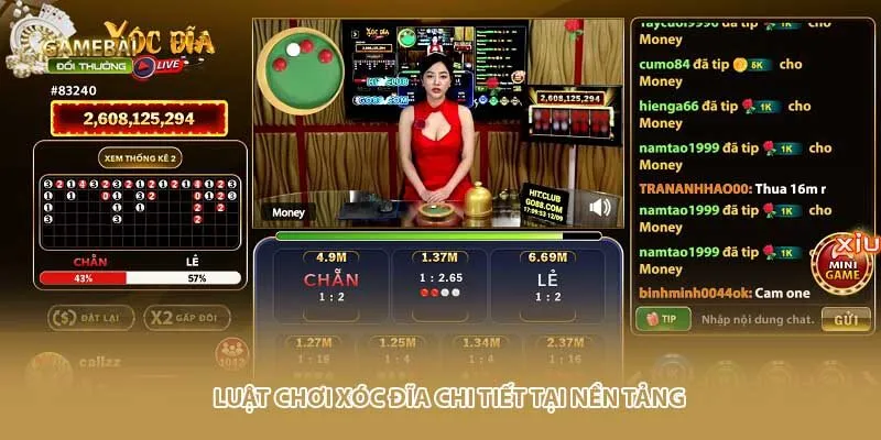 Luật chơi xóc đĩa chi tiết tại nền tảng