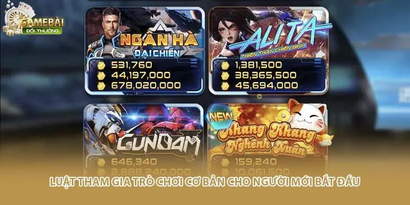 Luật tham gia tr&ograve; chơi cơ bản cho người mới bắt đầu