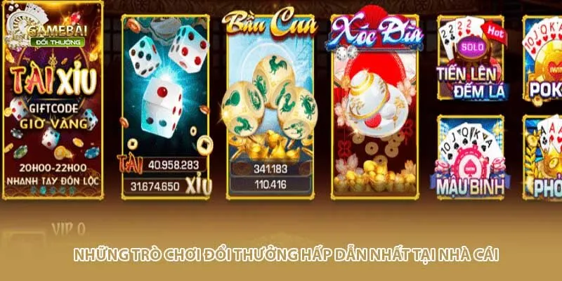 Những trò chơi đổi thưởng hấp dẫn nhất tại nền tảng