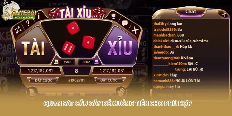 Quan sát cầu gãy để xuống tiền cho phù hợp